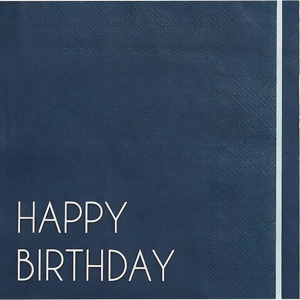 Gingerray Servietten Happy Birthday blau 16Teile