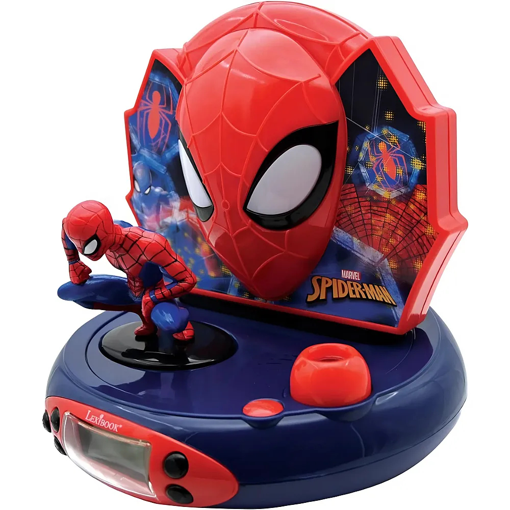 Lexibook Spiderman 3D Projektions-Wecker mit Geruschen