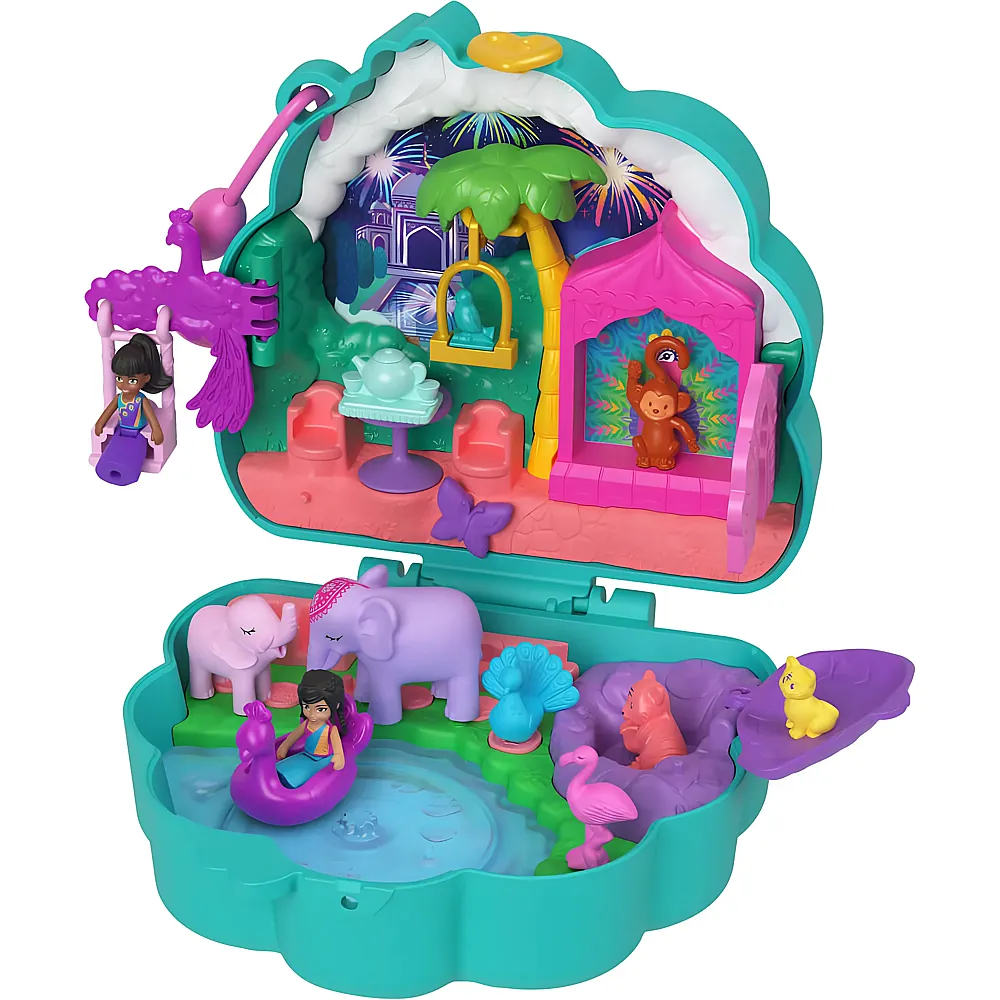 Polly Pocket Bunter Pfau Schatulle