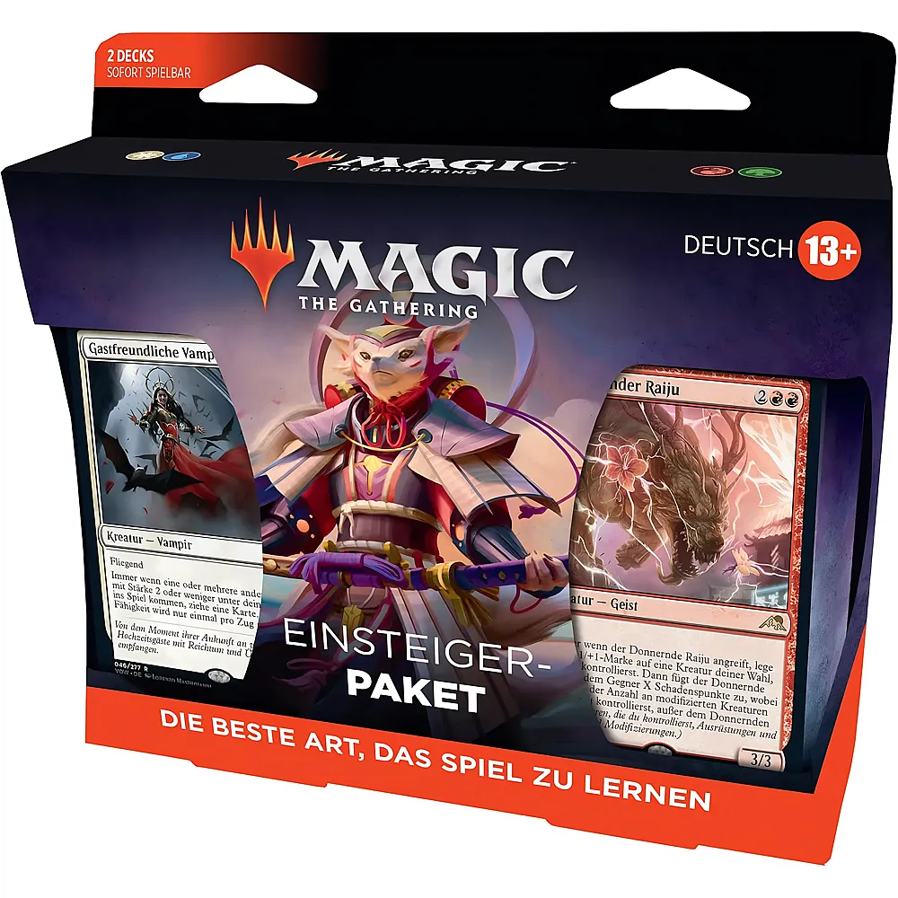 Magic The Gathering Einsteigerpaket 2022, 2 spielfertige Decks, 2 MTG Arena Code-Karte Deutsche Version, Multi, D05661000 Single DE