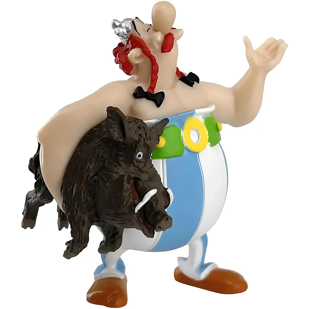 meinspielzeug - Plastoy Asterix Obelix mit Wildschwein | Lizenzfiguren