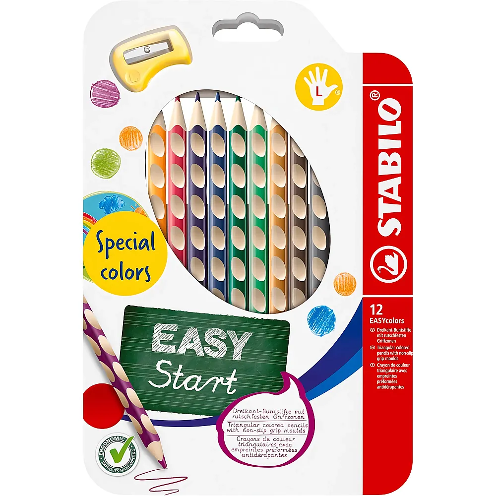 Stabilo EASYcolors L - 12 Teile