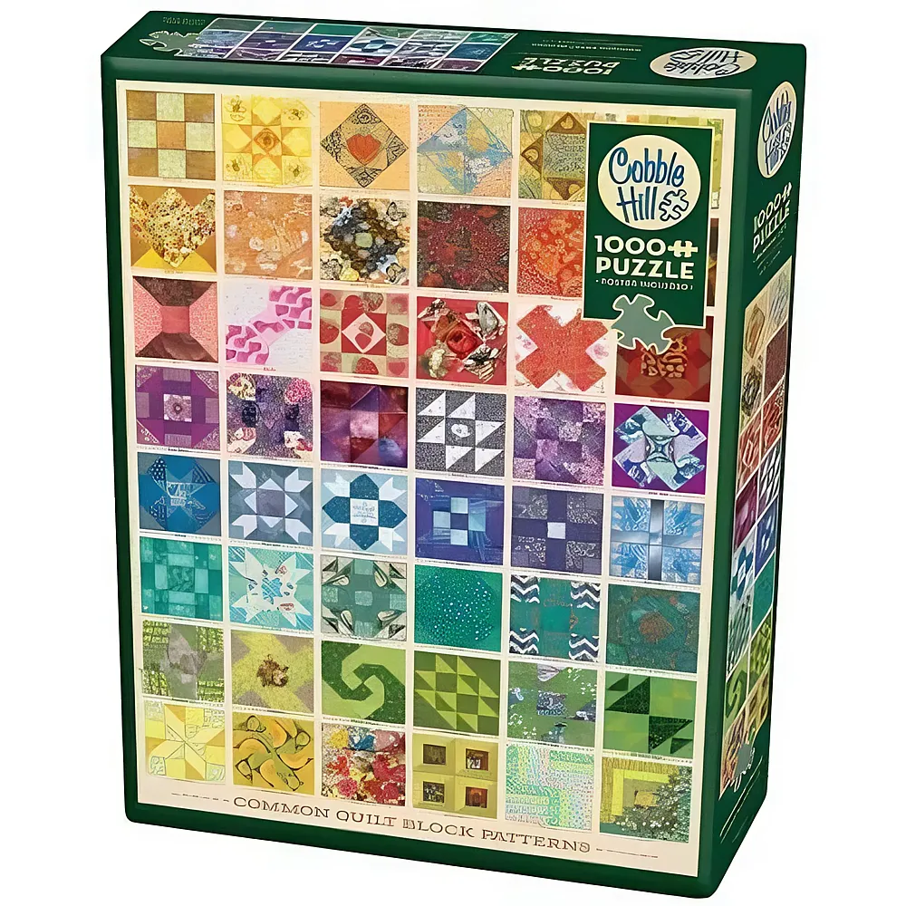 Cobble Hill Puzzle Common Quilt Blocks - 1000 Teile