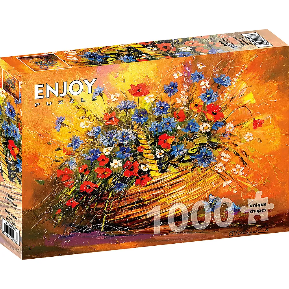 Enjoy Puzzle Korb mit Blumen - 1000 Teile