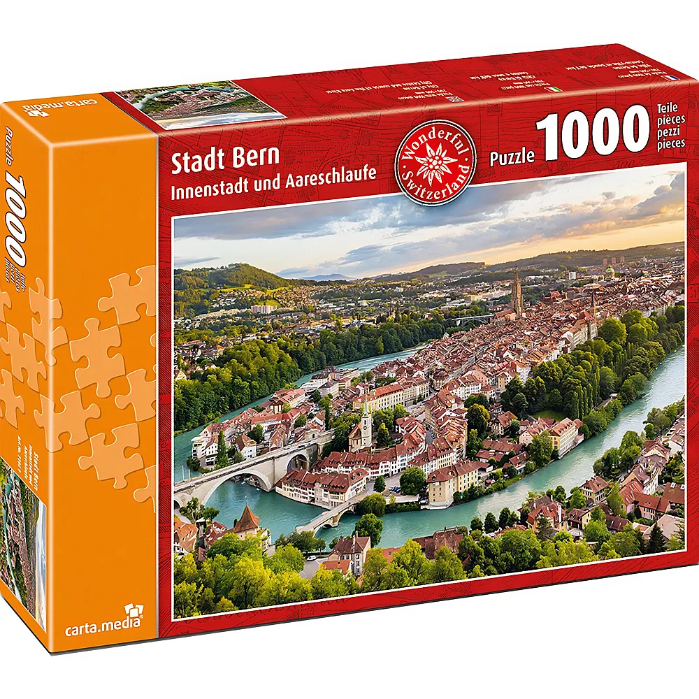 carta media Puzzle Stadt Bern - 1000 Teile | Puzzle 1000 Teile