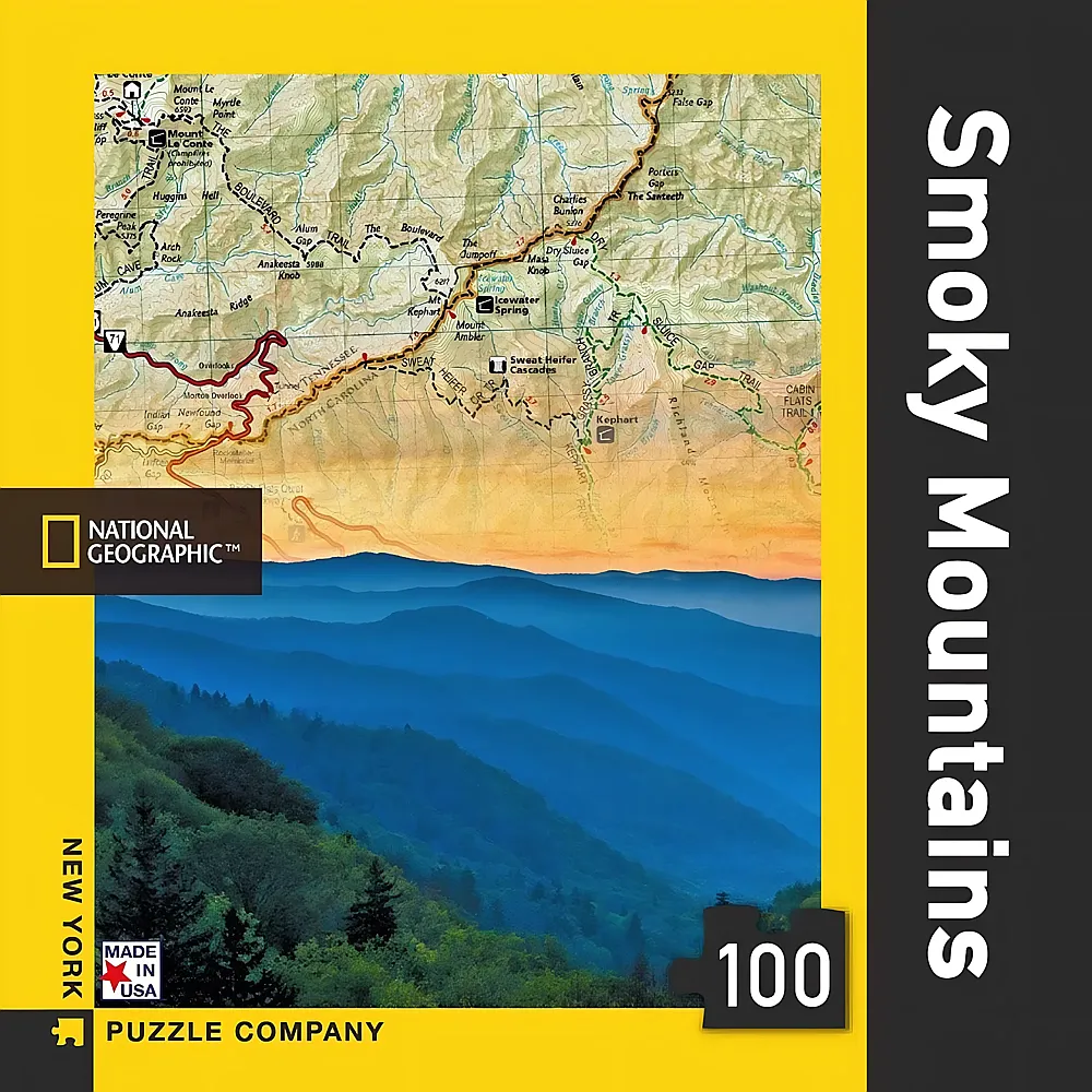 New York Puzzle Company Smoky Mountains Mini - 100 Teile