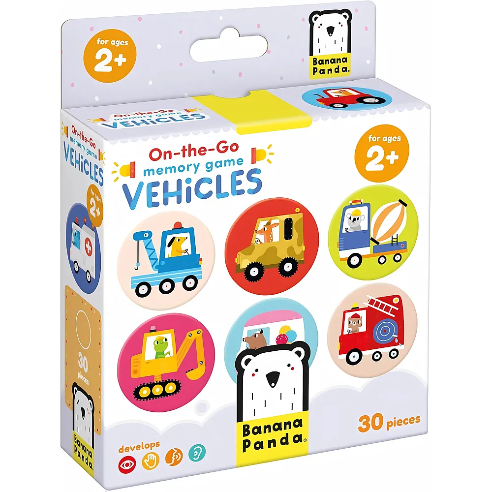 Banana Panda  Memory -Spielfahrzeuge f�r unterwegs  30 St�ck