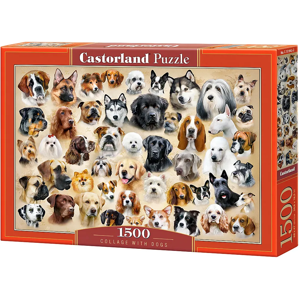Castorland Puzzle Collage with Dogs 1500Teile