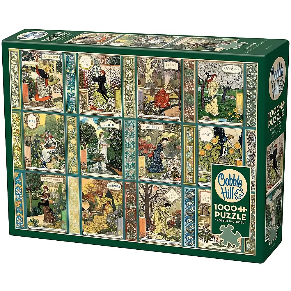 Cobble Hill Puzzle Jardiniere - A Gardener's Calendar - 1000 Teile