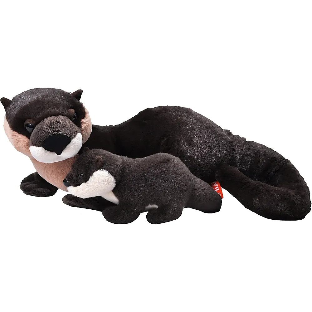 meinspielzeug - Wild Republic Wilderness Flussotter mit Baby - 38 cm | Waldtiere Pl�sch