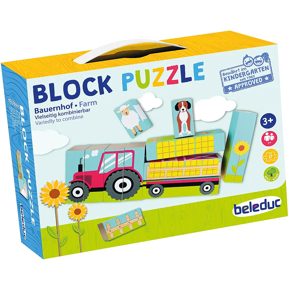 Beleduc Blockpuzzle Bauernhof