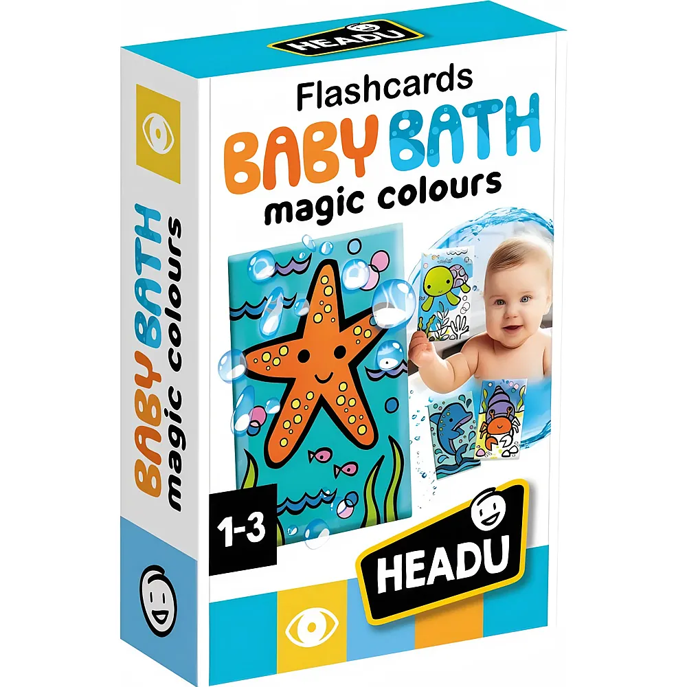 Headu Flashcards Baby Bath Multiling.