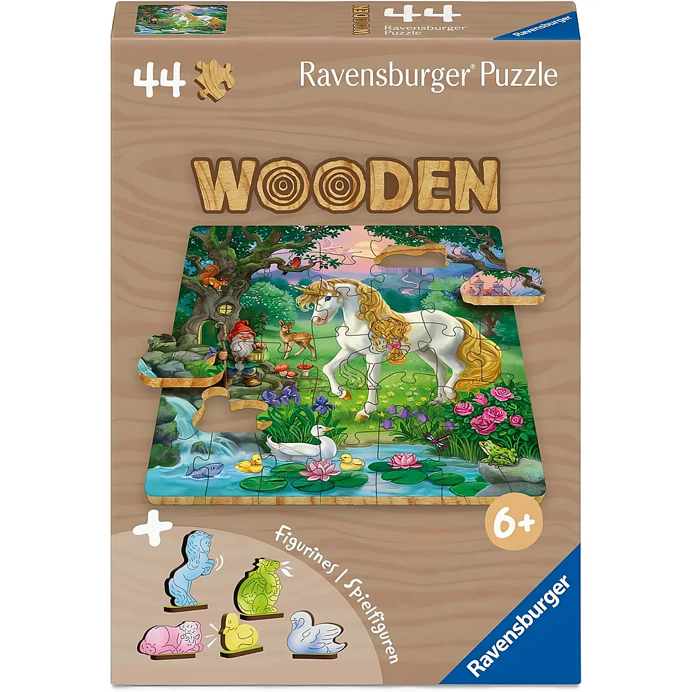 Ravensburger Puzzle Wooden M�rchenhaftes Einhorn 44Teile