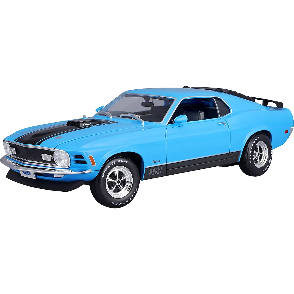 Maisto 1:18 Ford Mustang Mach 1 1970 Blau