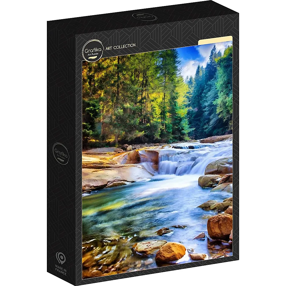 Grafika Puzzle Art Collection Wundersch�ner Wasserfall im Wald 500Teile