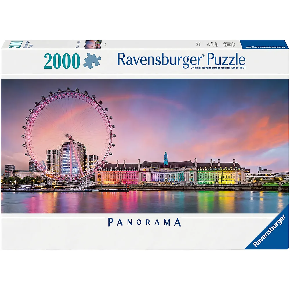 Ravensburger Puzzle Panorama Kunterbuntes London - 2000 Teile