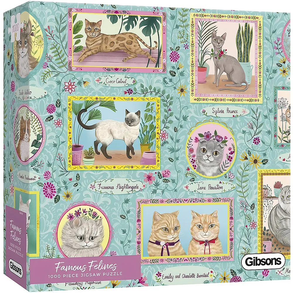 Gibsons Puzzle Famous Felines - 1000 Teile