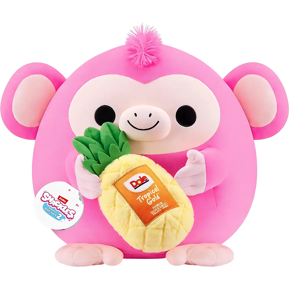meinspielzeug - Zuru Snackles Affe Oli mit Dole Ananas 40cm | Affen Pl�sch