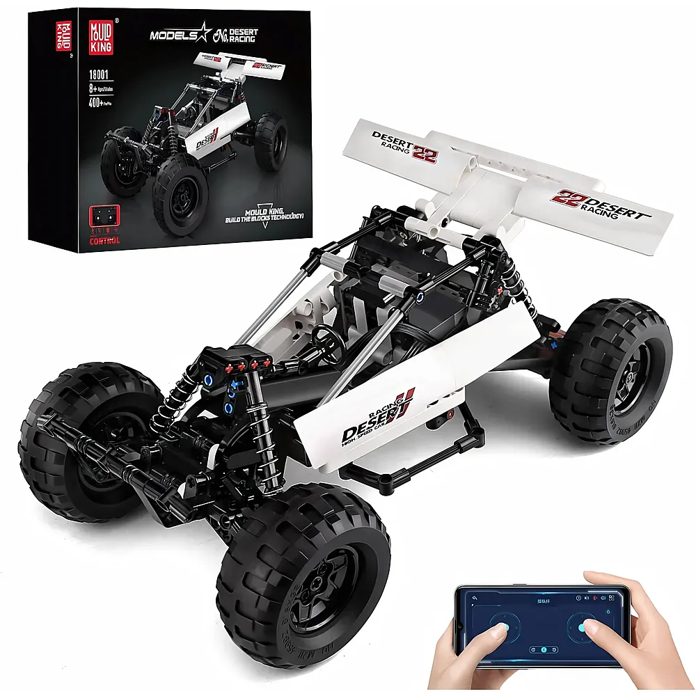 meinspielzeug - Mould King Models Ferngesteuerter Off-Road Buggy 18001 | Klemmbausteine Fahrzeuge