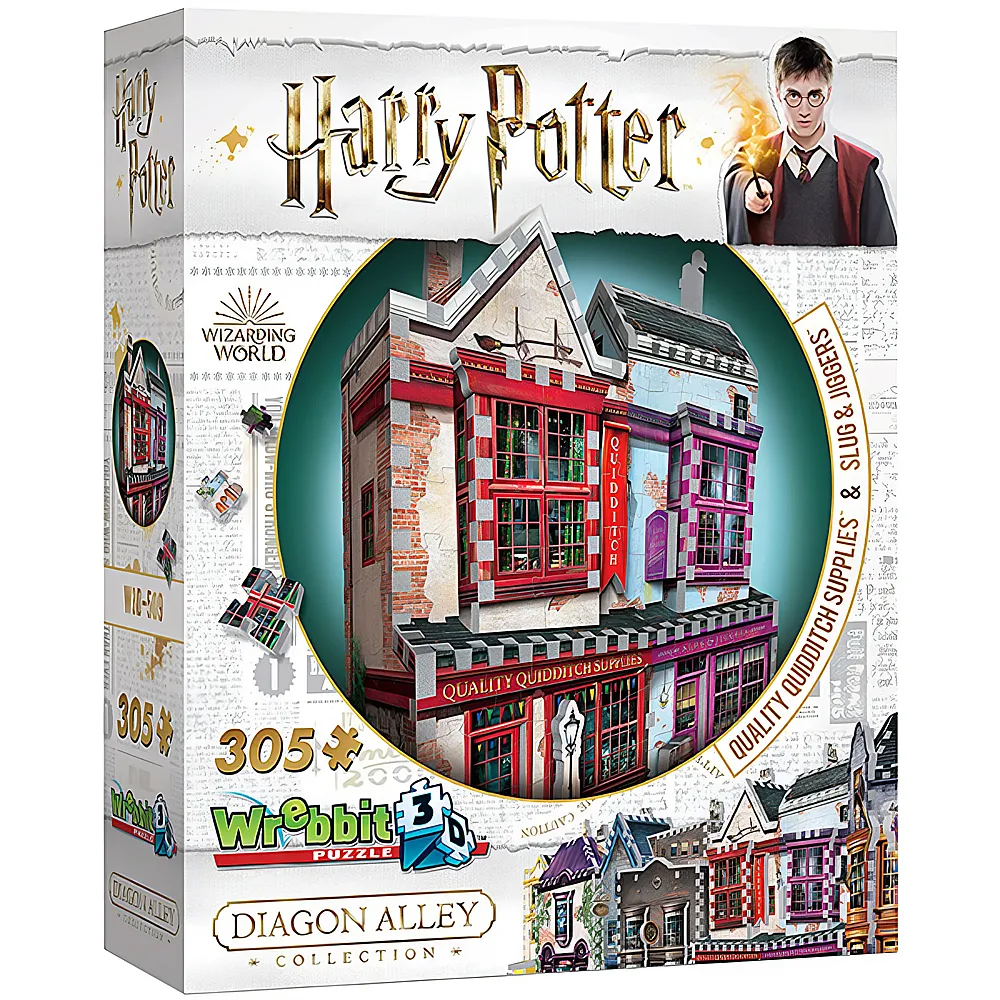 Wrebbit Puzzle Harry Potter Quality Quidditsch Supplies & Slug & Jiggers 305Teile