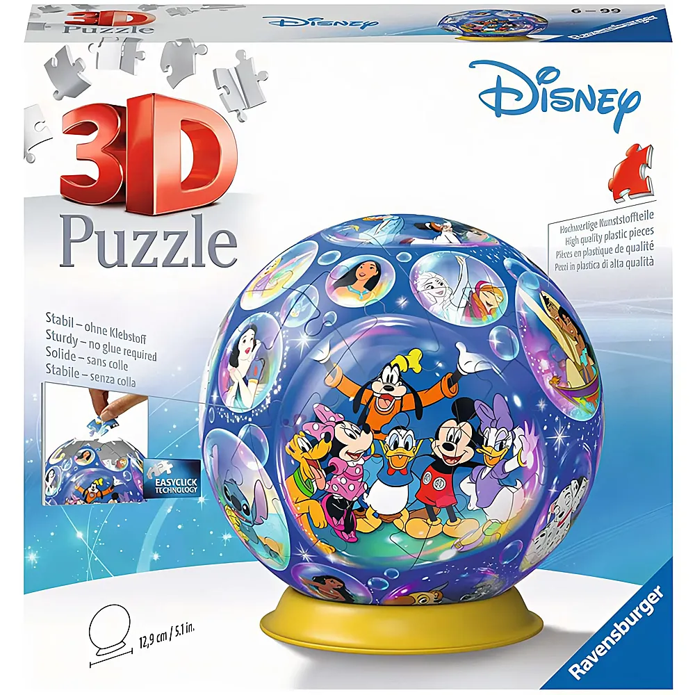 Ravensburger Puzzleball Disney Charaktere 72Teile