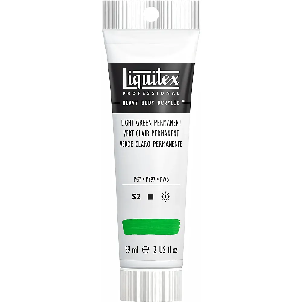 Liquitex Lqx Prof. Heavy Body Acrylfarbe 59ml Tube Hellgrn Permanent