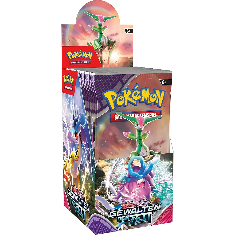 Pok�mon TCG Karmesin & Purpur 18er Boosterpack-Display Gewalten der Zeit - Deutsch - Sammelkarten TCG