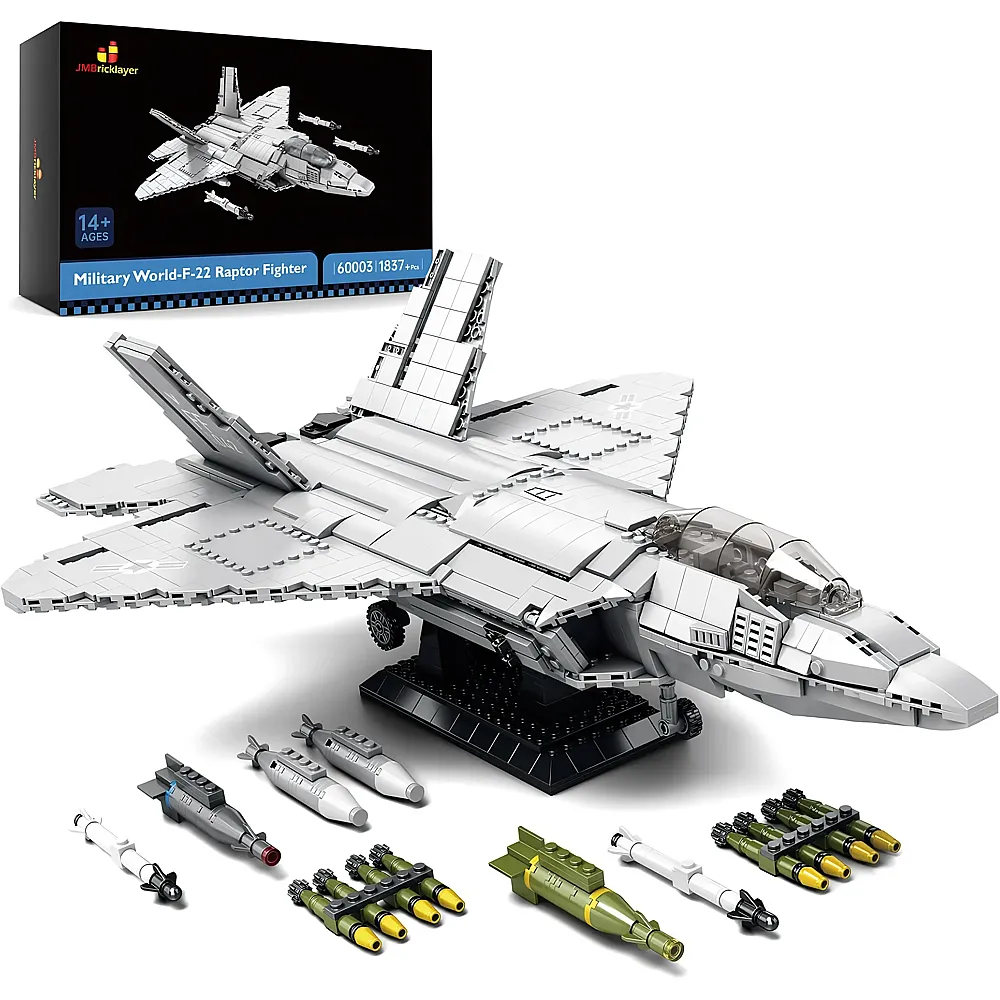 JMBricklayer Military F-22 Raptor Fighter 60003