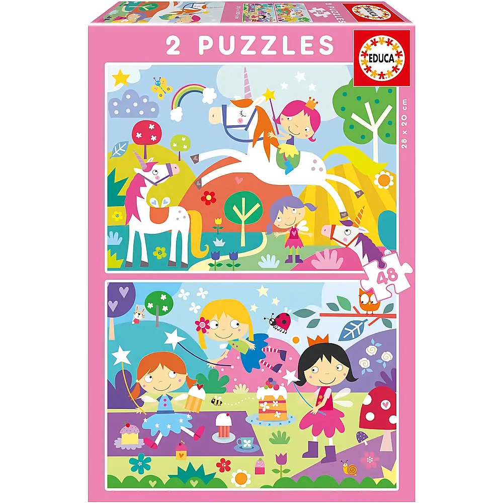Educa Puzzle 2in1 Fantasiewelt - 48 Teile