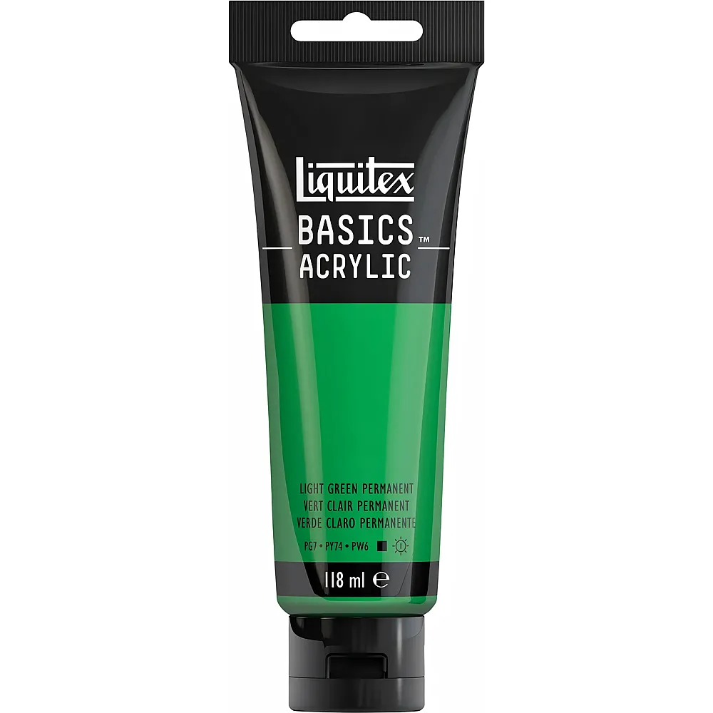 Liquitex Lqx Basics Acrylfarbe 118ml Tube Hellgrn Permanent - Suche