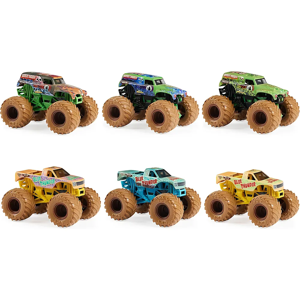 Spin Master Monster Jam, Mystery Mudders, offizieller Monster Truck aus Druckguss im Mastab 1:64, zum Waschen und Entdecken Designs variieren - Suche