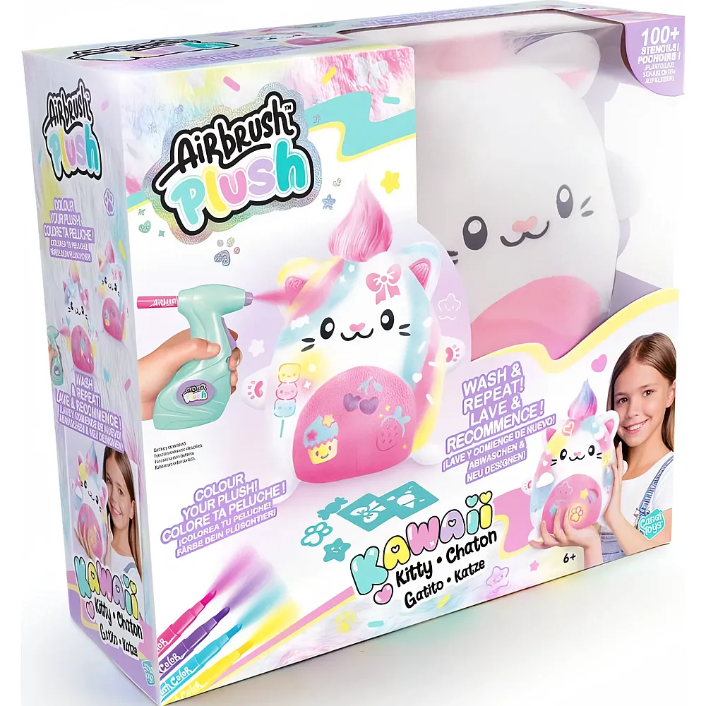 Canal Toys Airbrush Plush Kawaii Kitty