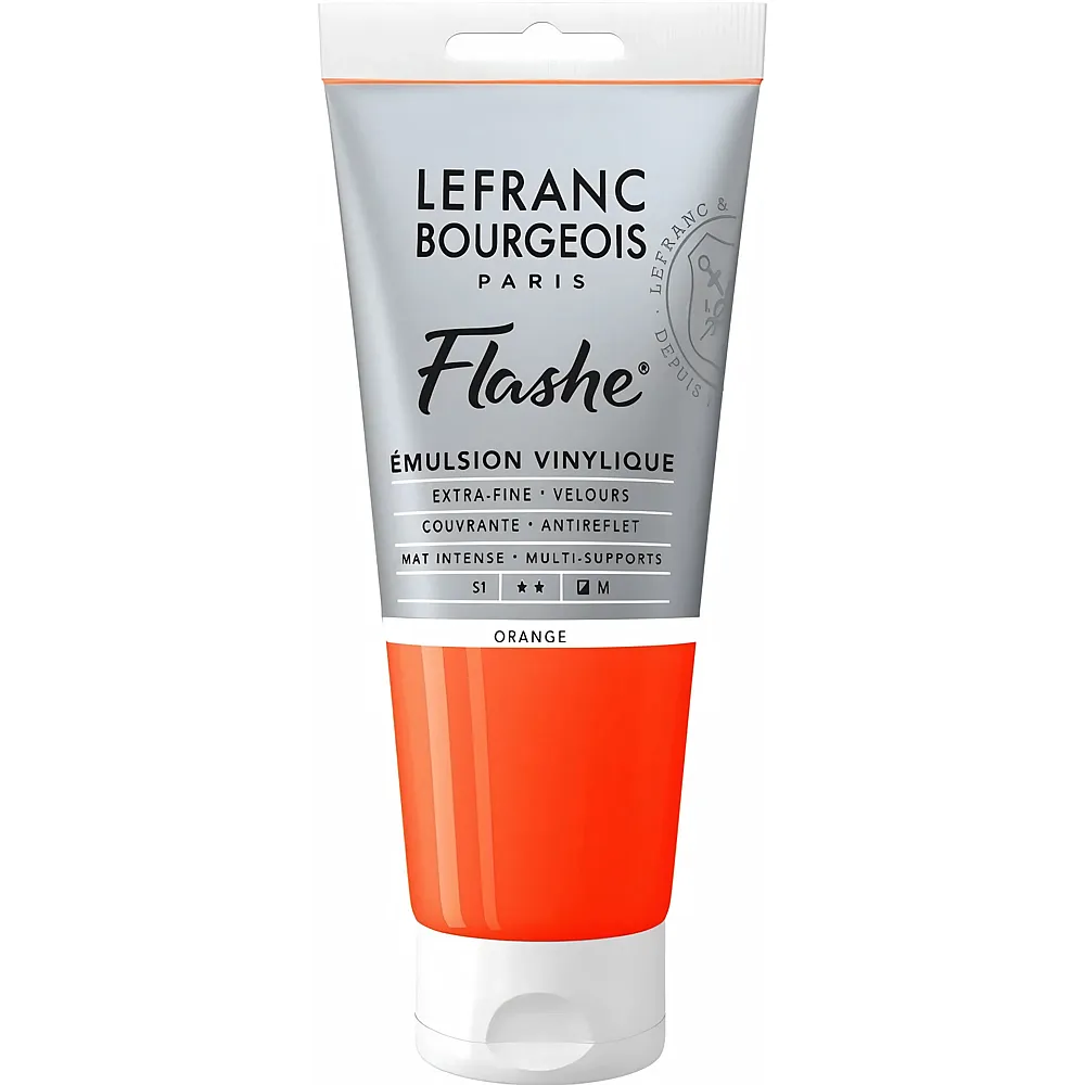 Lefranc Bourgeois Lfb Flashe Acryl 80ml Tube Orange - Suche