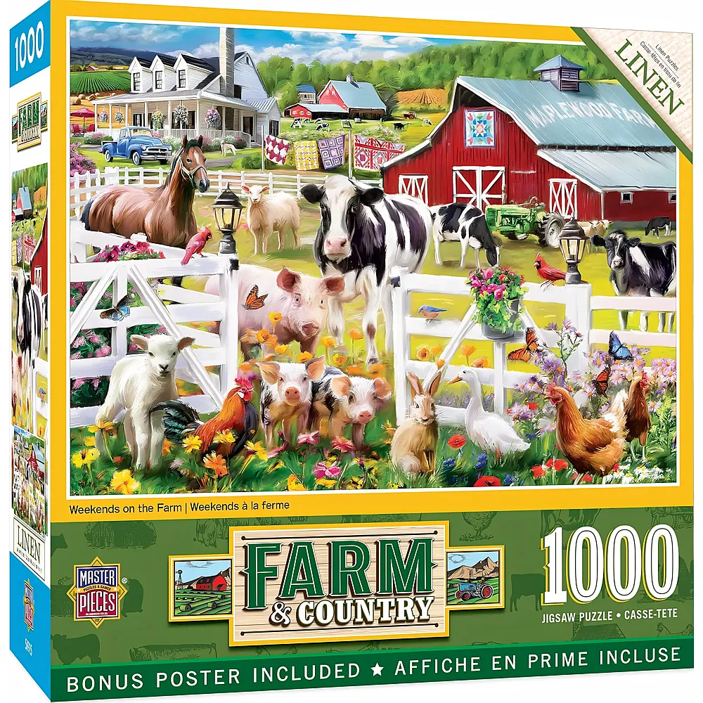 Master Pieces Puzzle Farm & Country Wochenenden auf dem Bauernhof - 1000 Teile