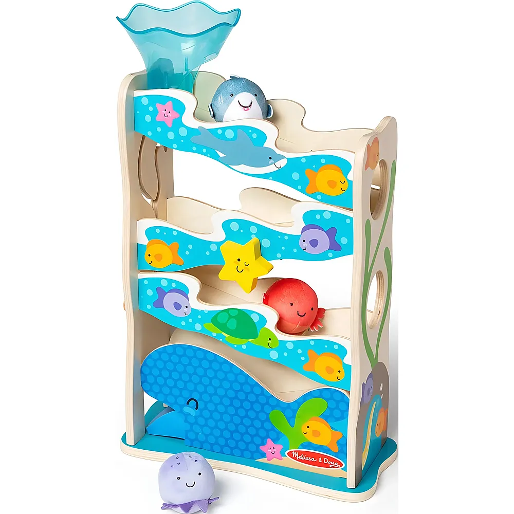 Melissa & Doug Rollables Ozeanrutsche aus Holz