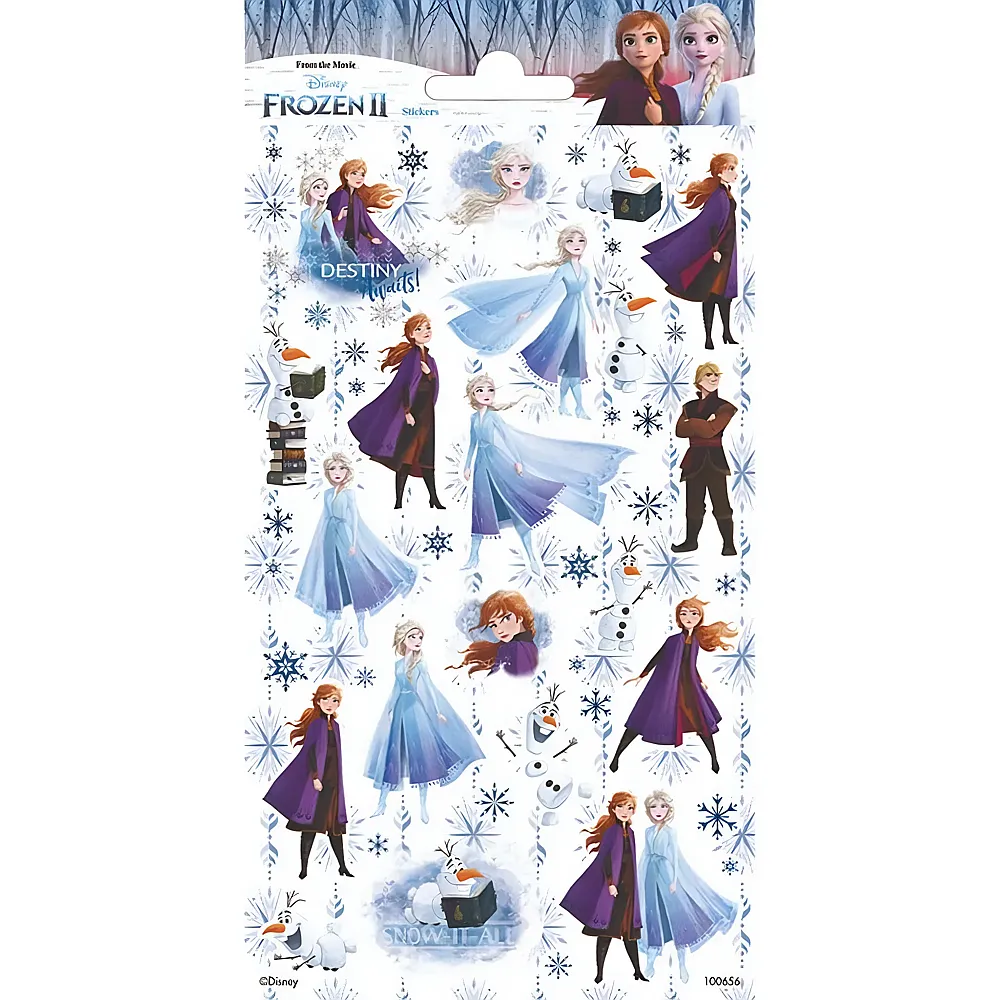 Totum Aufkleberbogen Glitzer Disney Frozen 2 - Suche