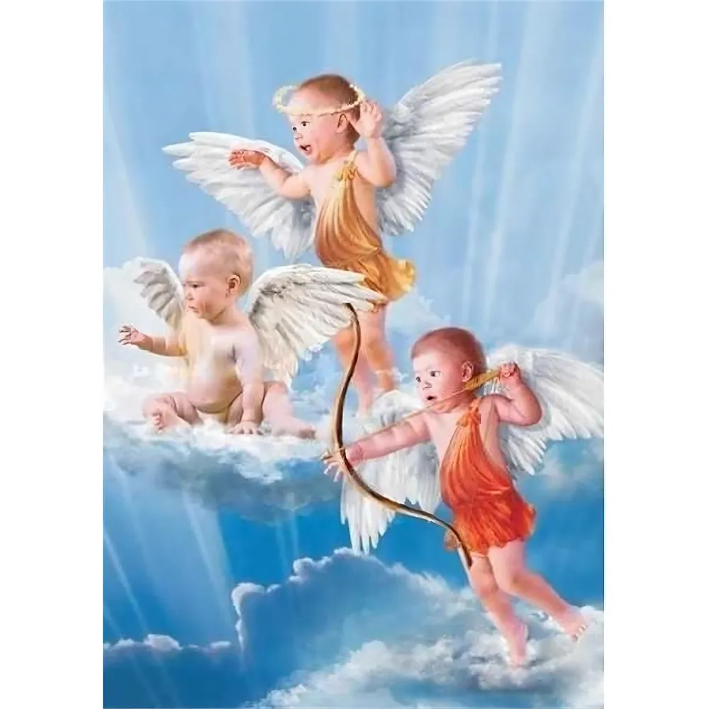 Gold Puzzle Drei kleine Engel - 1000 Teile - Puzzle 1000 Teile