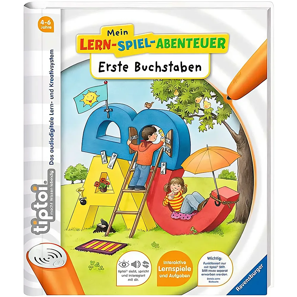 Ravensburger tiptoi Mein Lern-Spiel-Abenteuer Erste Buchstaben Lernbuch