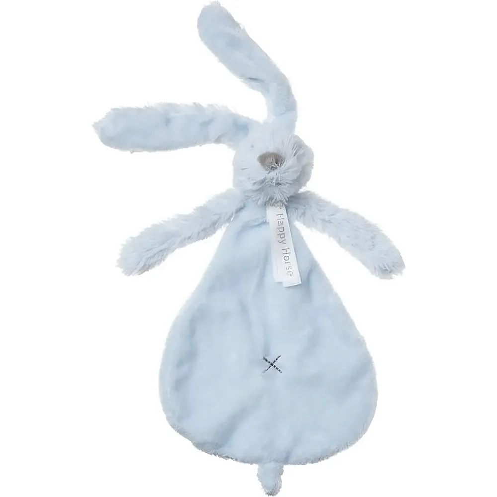 meinspielzeug - Happy Horse Schmusetuch Hase Richie Blau - 25 cm | Schmuset�cher