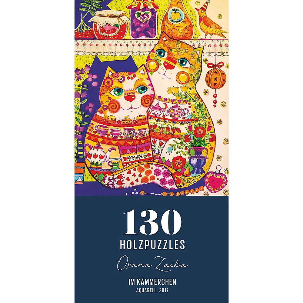 Davici Puzzle Katzen im K�mmerchen - 130 Teile