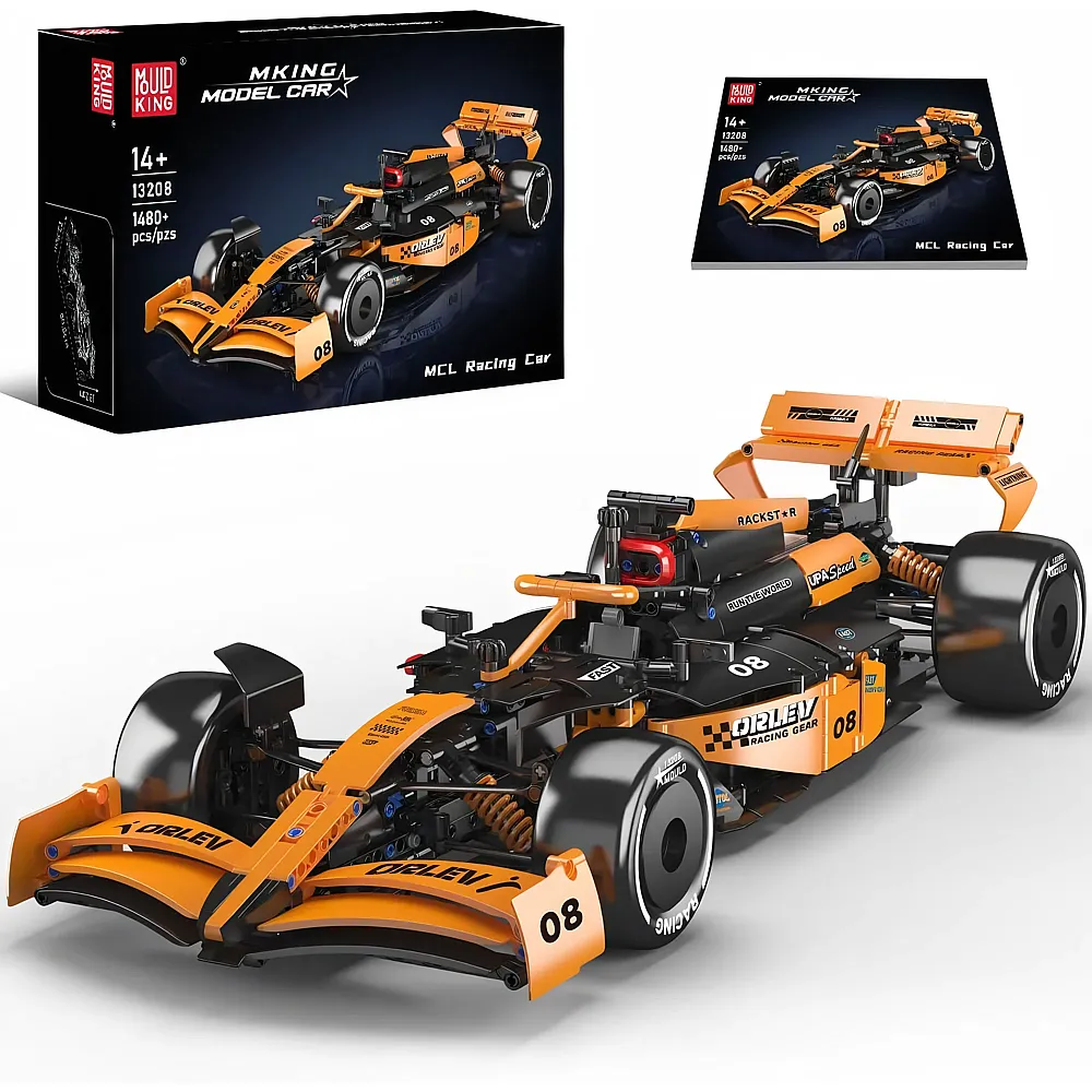 meinspielzeug - Mould King Model Cars Statische Version Sportwagen 13208 | Klemmbausteine Fahrzeuge