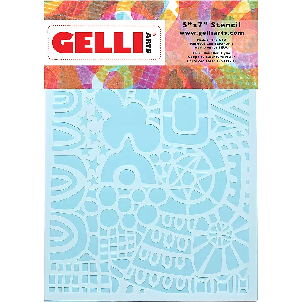 Gelli Arts Gelli Plate - Motiv-schablonen Wonderland 12.7 X 17.8cm - Suche