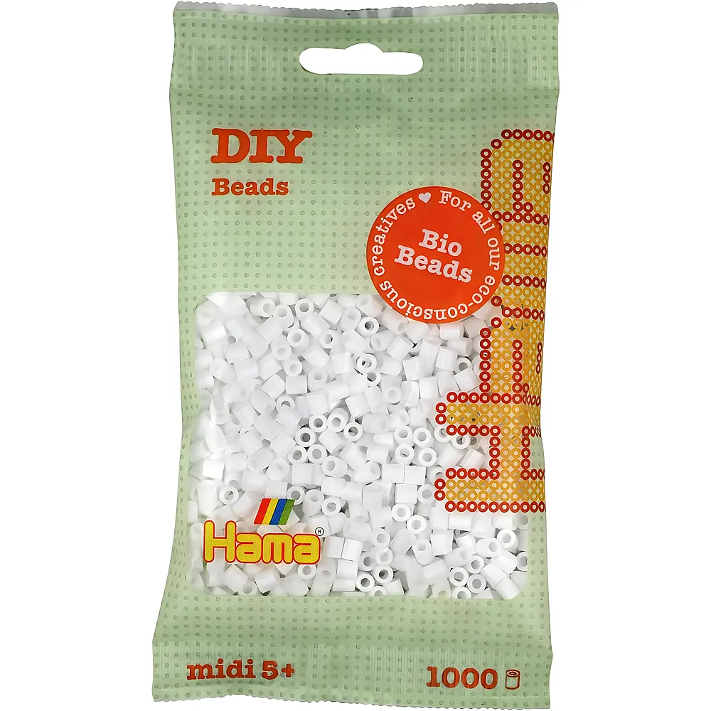 meinspielzeug - Hama Midi B�gelperlen 001 Weiss 1000Teile