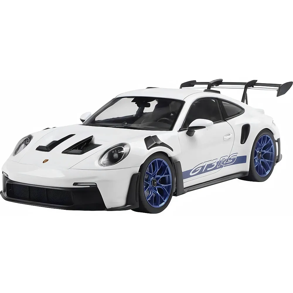 Solido 1:18 Porsche 911 GT3 RS 2024 Weiss/Blau - Die-Cast 1:18