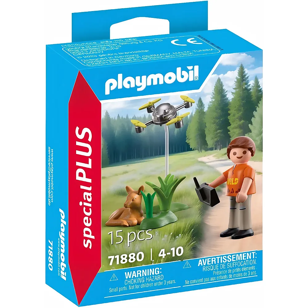 PLAYMOBIL specialPLUS Rehkitz-Rettung mit Drohne 71880