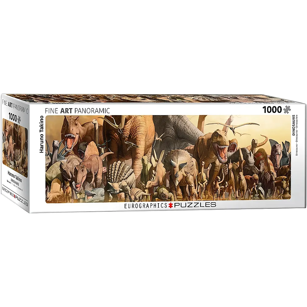 meinspielzeug - Eurographics Puzzle Haruo Takino - Dinosaurier 1000Teile | Puzzle 1000 Teile