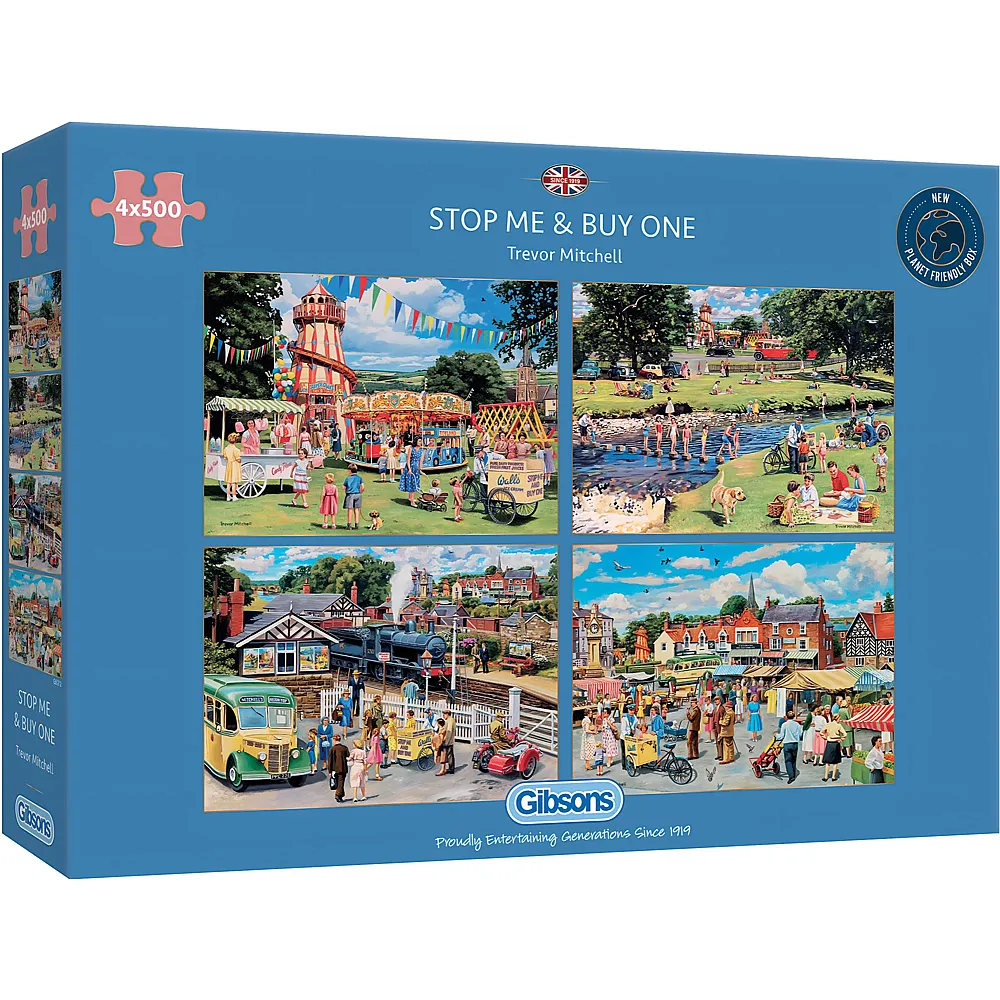 Gibsons Puzzle Trevor Mitchell 4in1 Stop Me and Buy One - 500 Teile