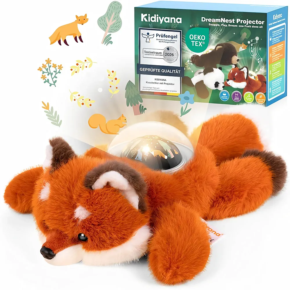 Kidiyana 3in1 Baby Einschlafhilfe Fuchs - 31 cm