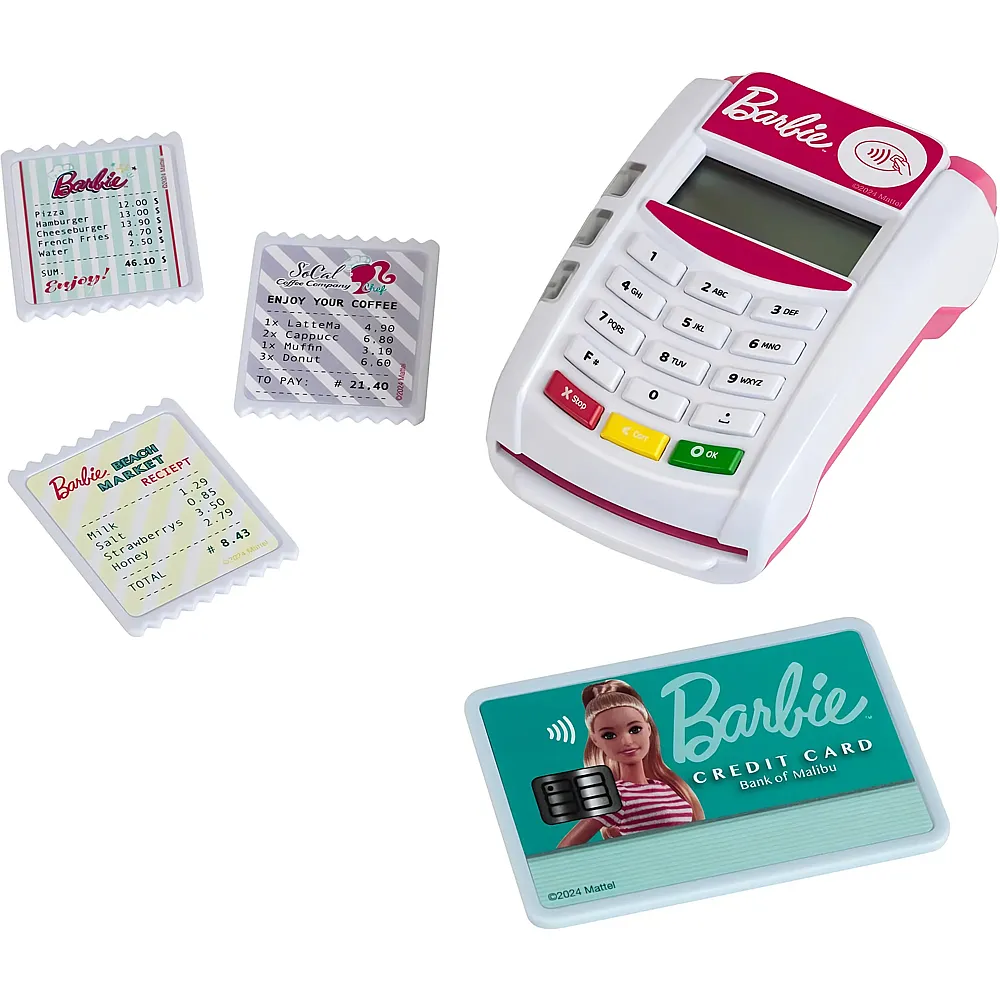 Theo Klein Barbie Bezahl-Terminal mit Licht & Sound