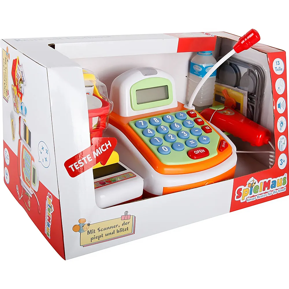 Spielmaus Kasse mit Laufband und Zubeh�r